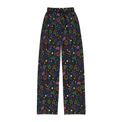 Daft Punk Arcade Carpet Pattern Kids Pajama Pants