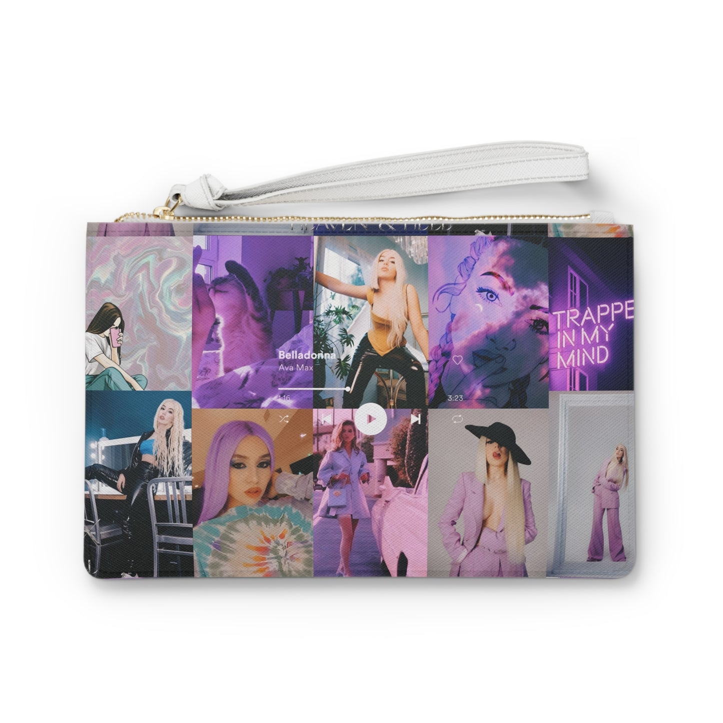 Ava Max Belladonna Photo Collage Clutch Bag