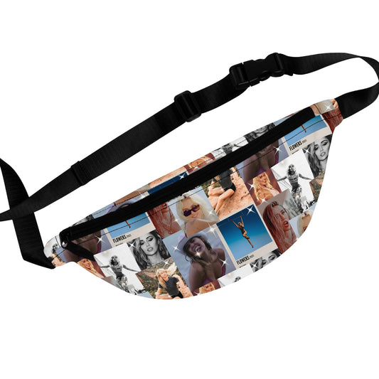 Miley Cyrus Flowers Photo Collage Fanny Pack