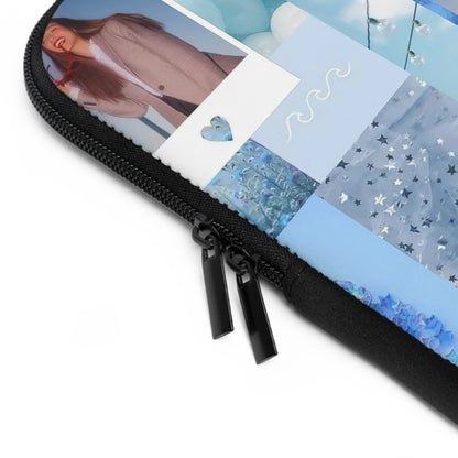 Olivia Rodrigo Light Blue Aesthetic Collage Laptop Sleeve