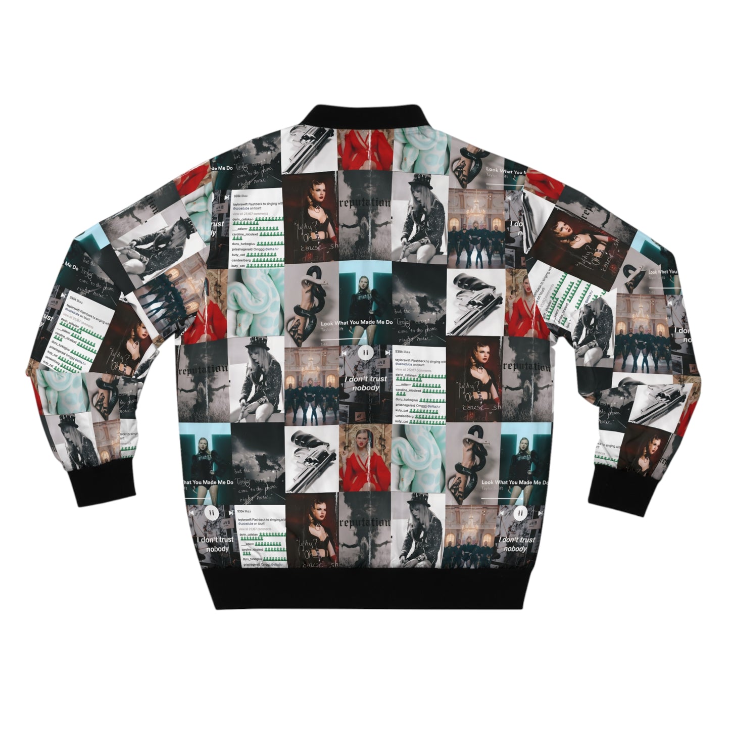 Taylor Swift Reputation Look What You Made Me Do Mosaic Men's Bomber Jacket