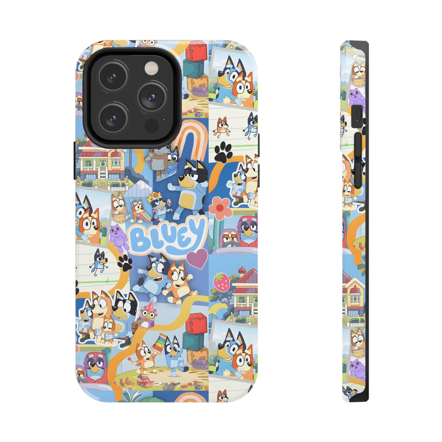 Bluey Playtime Collage Tough Phone Cases