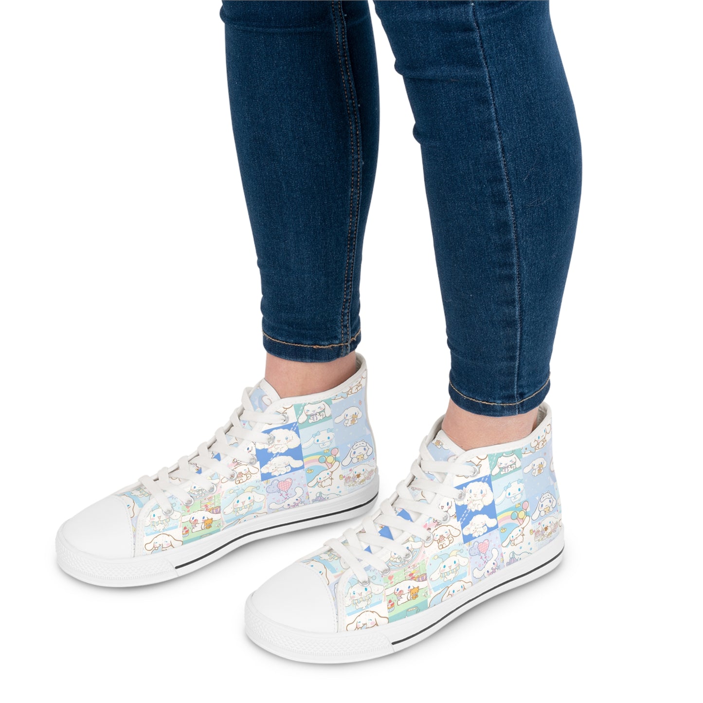 Cinnamoroll Cartoon Collage Women's High Top Sneakers