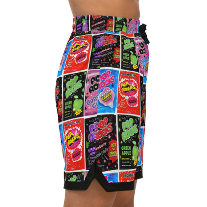 Pop Rocks Party Basketball Rib Shorts