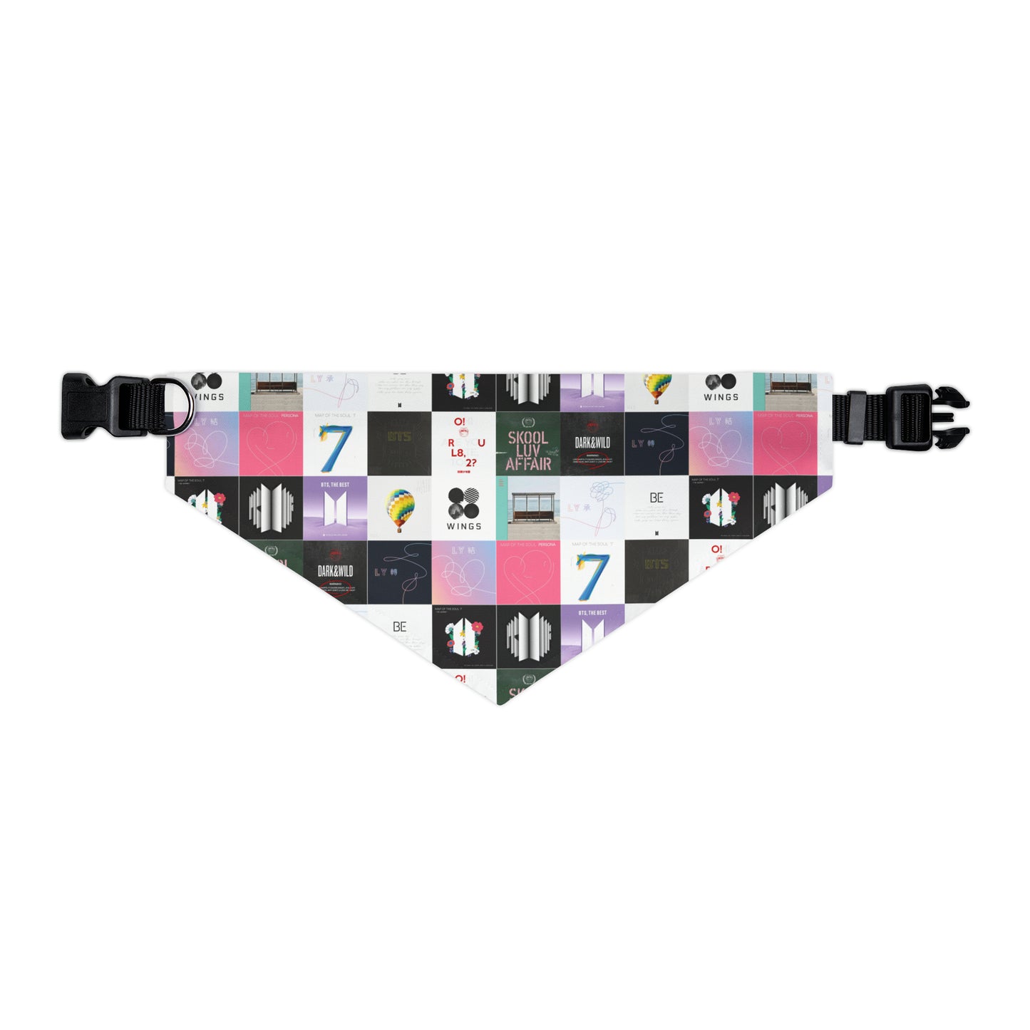 BTS Album Cover Art Collage Pet Bandana Collar