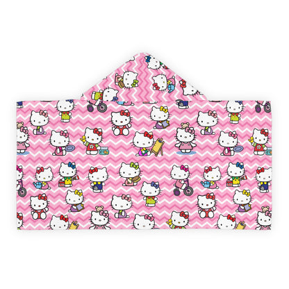 Hello Kitty Playtime Collage Youth Hooded Towel