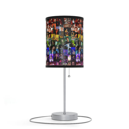 Harry Styles Rainbow Photo Collage Lamp on a Stand