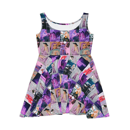 Ava Max Belladonna Photo Collage Women's Skater Dress