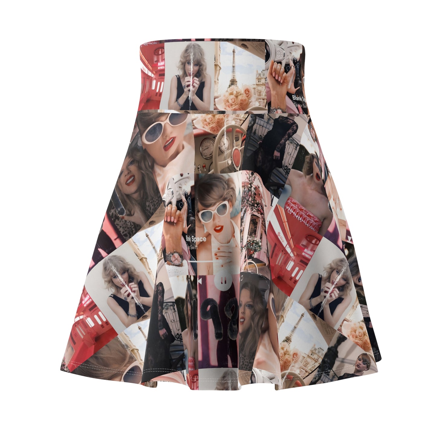 Taylor Swift 1989 Blank Space Collage Women's Skater Skirt