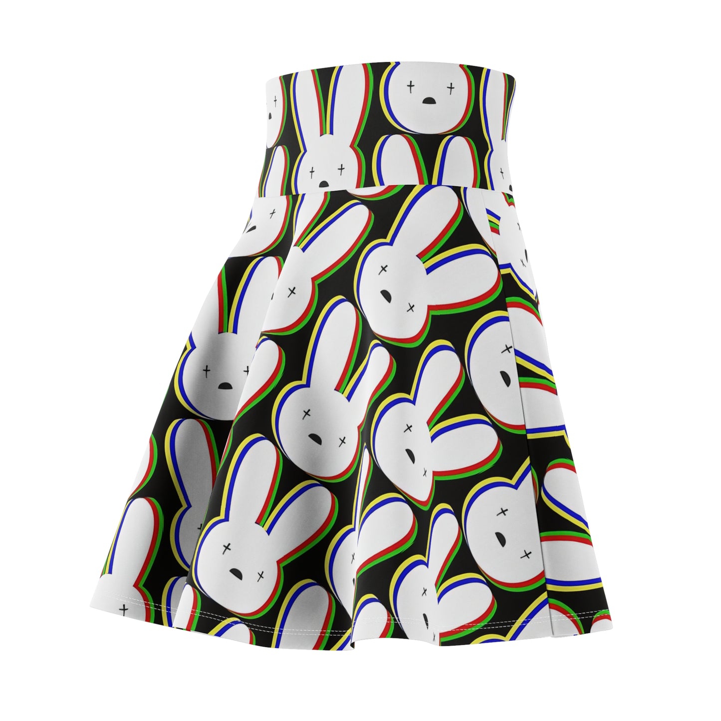 Bad Bunny Logo Pattern Women's Skater Skater Skirt