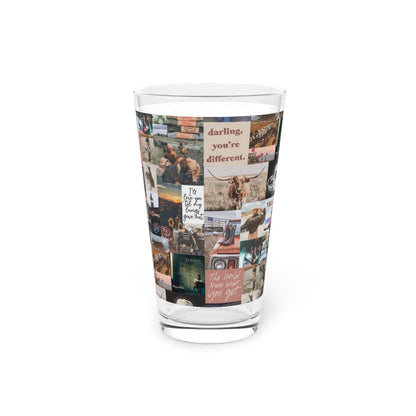 Morgan Wallen Darling You're Different Collage Pint Glass