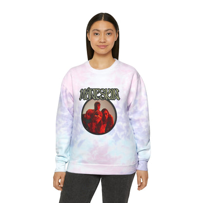 Måneskin Circular Group Photo Unisex Tie-Dye Sweatshirt