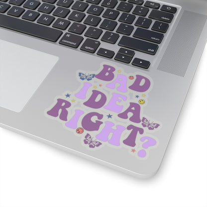 Olivia Rodrigo Bad Idea Right? Kiss-Cut Sticker