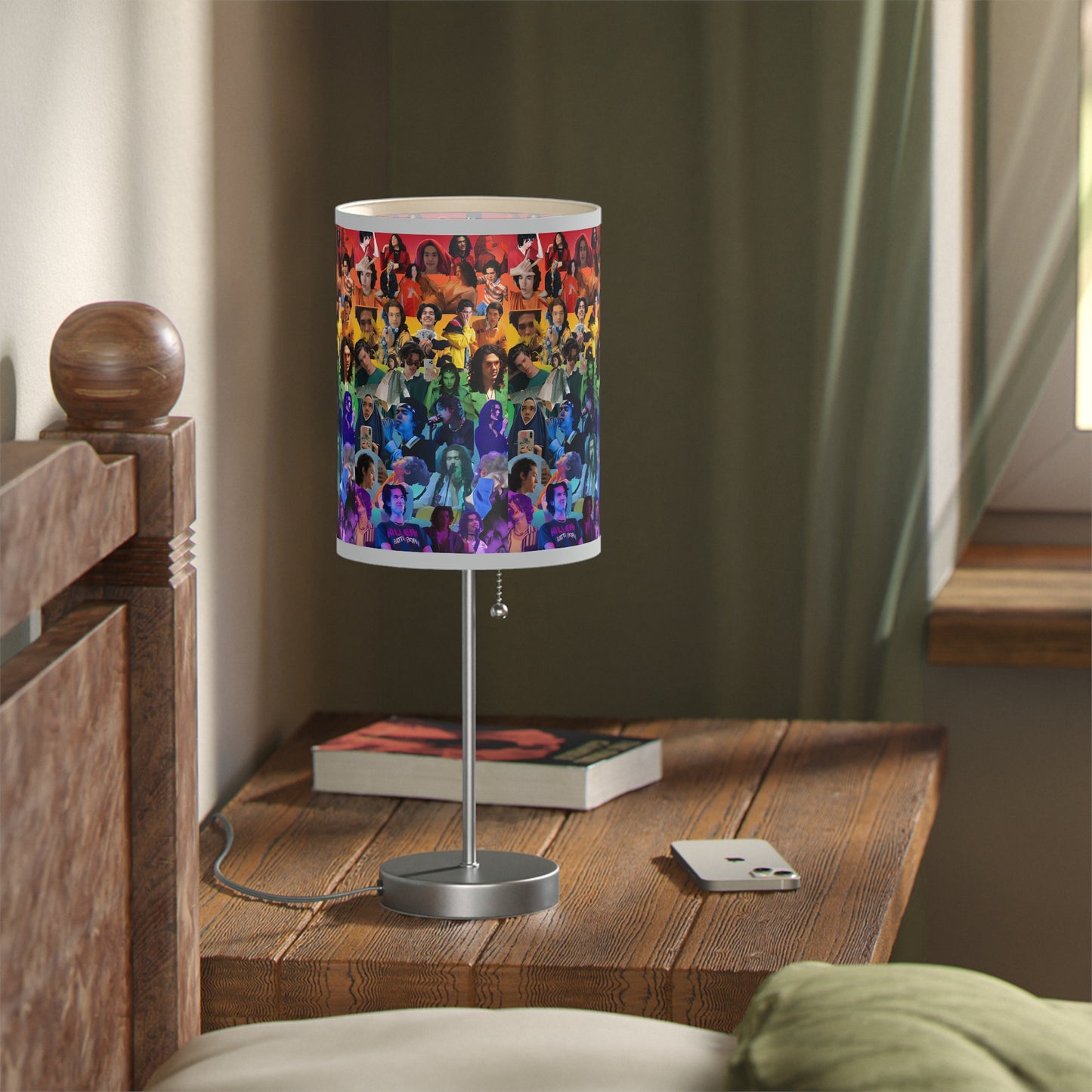 Conan Grey Rainbow Photo Collage Lamp on a Stand