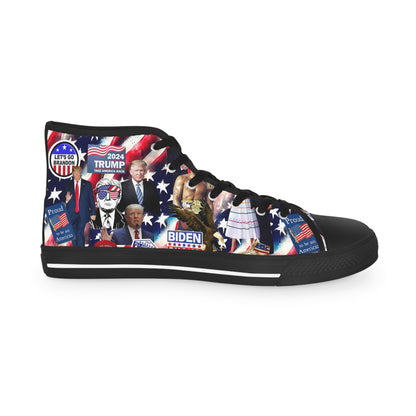 Donald Trump 2024 MAGA Montage Men's High Top Sneakers