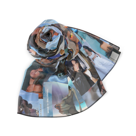 Madison Beer Mind In The Clouds Collage Polyester Scarf