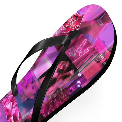 Ariana Grande 7 Rings Collage Flip Flops