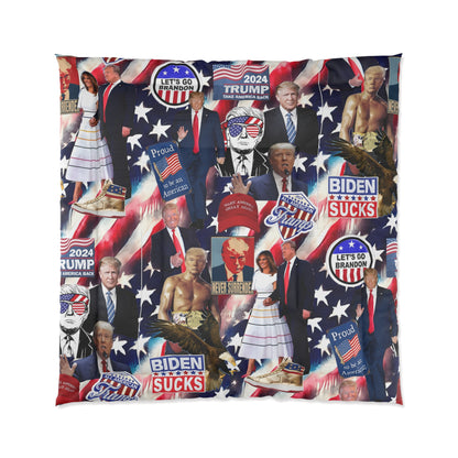 Donald Trump 2024 MAGA Montage Comforter