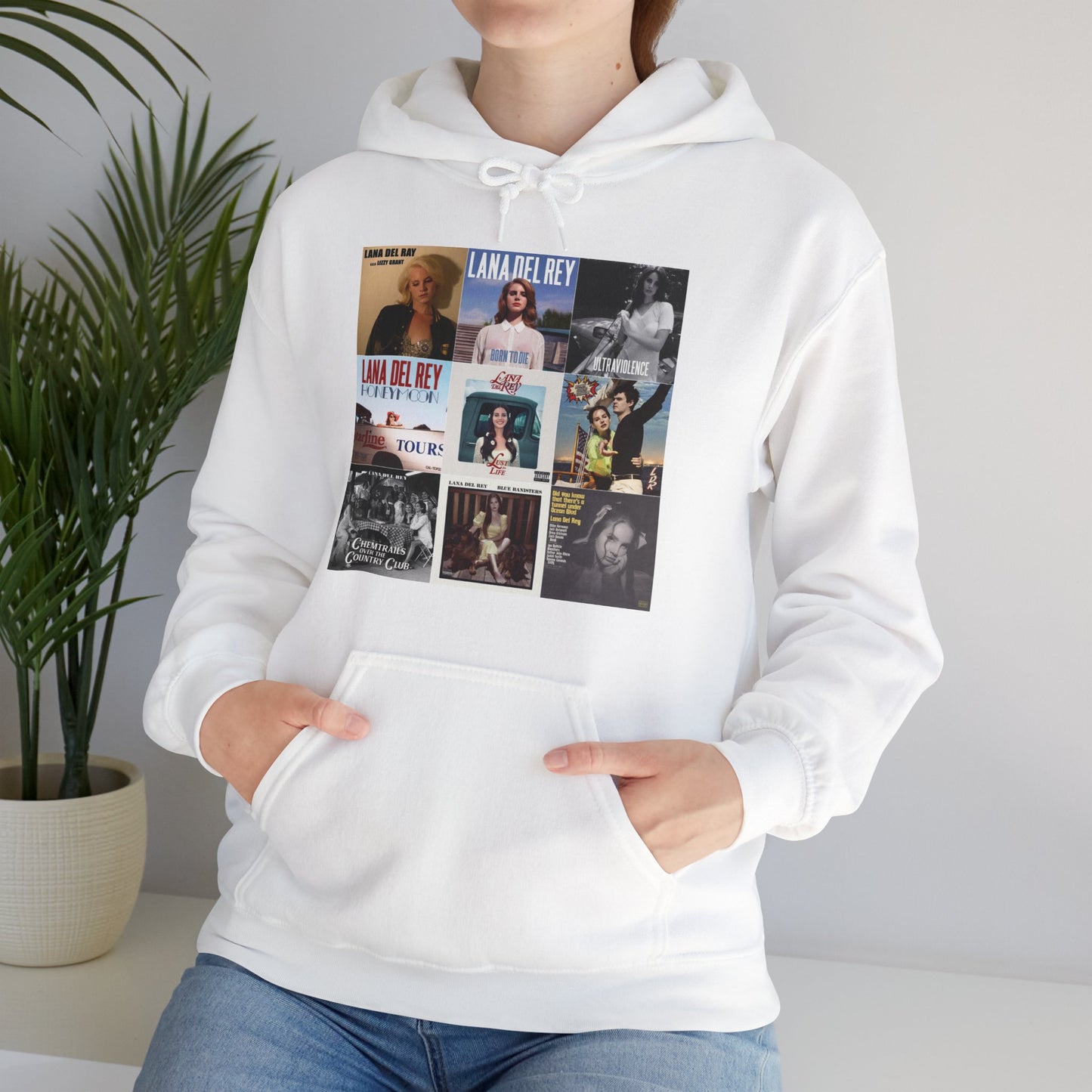 Lana Del Rey Album Cover Collage Unisex Heavy Blend Hooded Sweatshirt