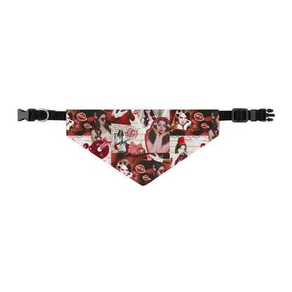 Lana Del Rey Cherry Coke Collage Pet Bandana Collar