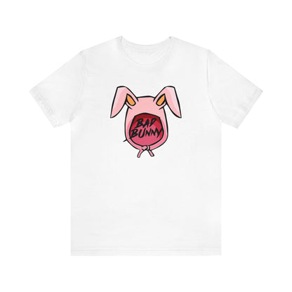 Bad Bunny Hoodie Logo Unisex Jersey Short Sleeve Tee Shirt