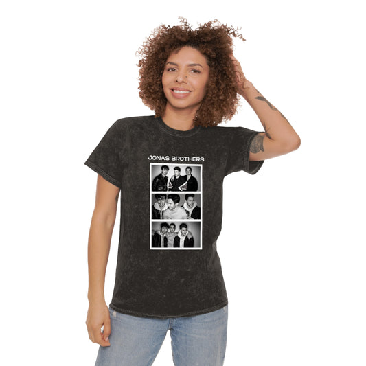 Jonas Brothers Photo Booth Unisex Mineral Wash Vintage Tee Shirt