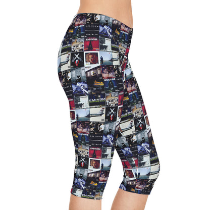 Eminem Album Art Cover Collage Women's Capri Leggings