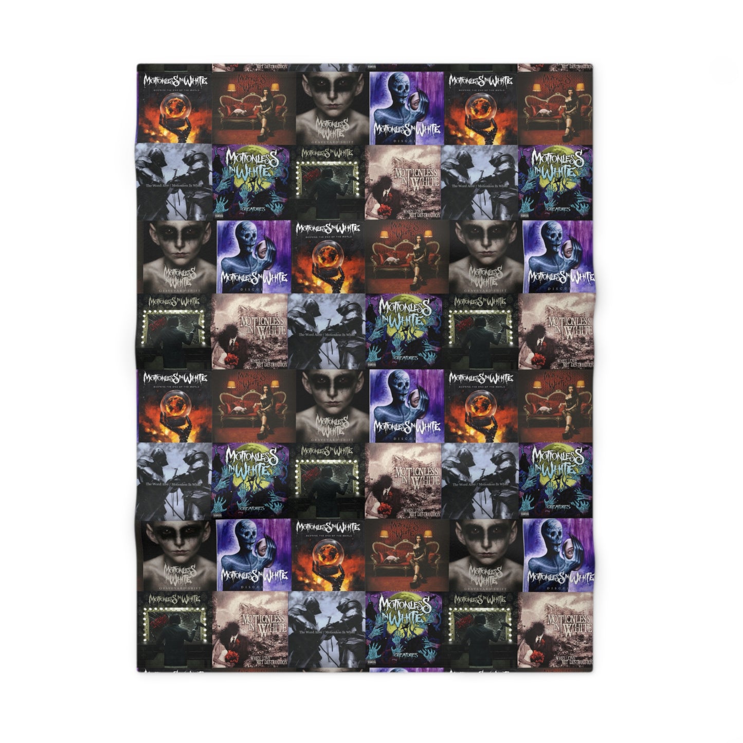 Motionless In White Album Cover Collage Soft Fleece Baby Blanket