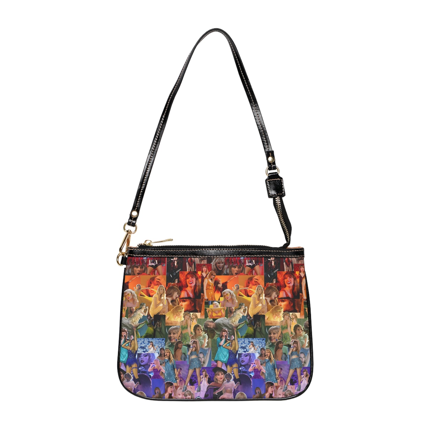 Taylor Swift Rainbow Photo Collage Small Shoulder Bag