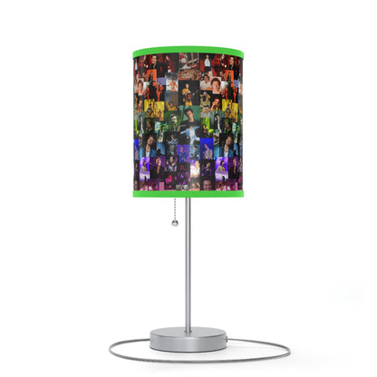 Harry Styles Rainbow Photo Collage Lamp on a Stand