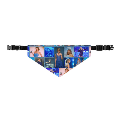 Taylor Swift Blue Aesthetic Collage Pet Bandana Collar