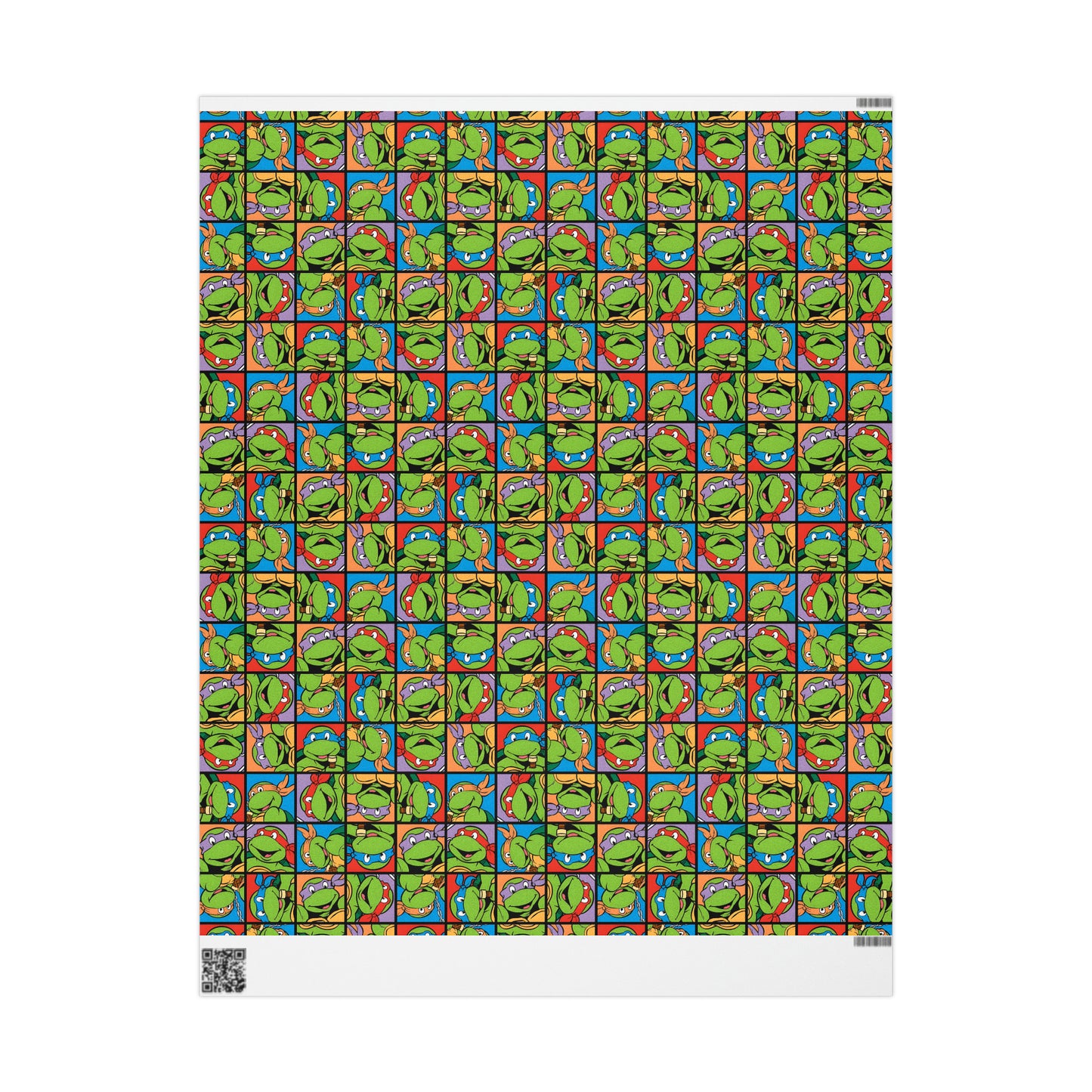 TMNT Turtle Toon Montage Gift Wrapping Paper