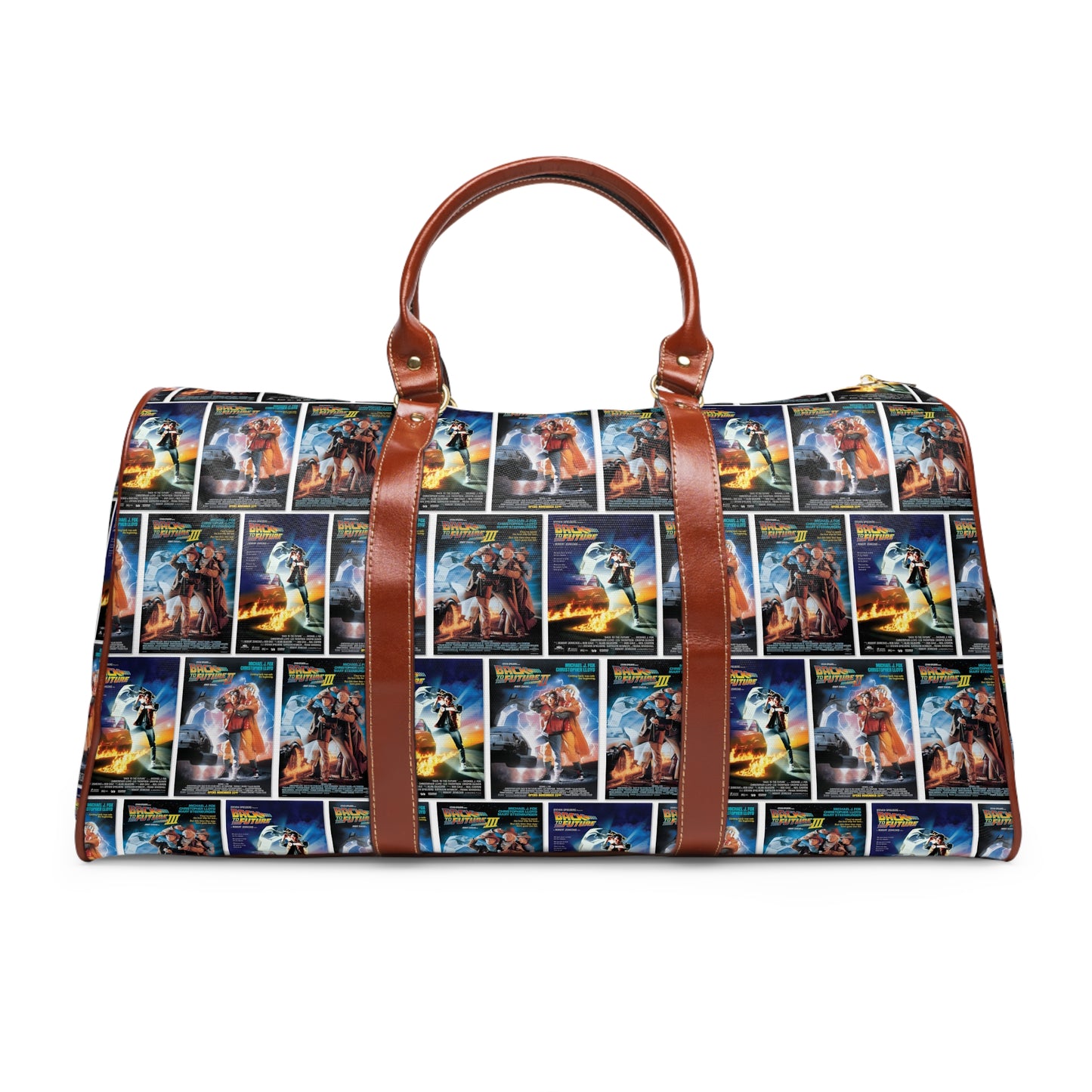 Back To The Future Movie Posters Collage Waterproof Travel Bag