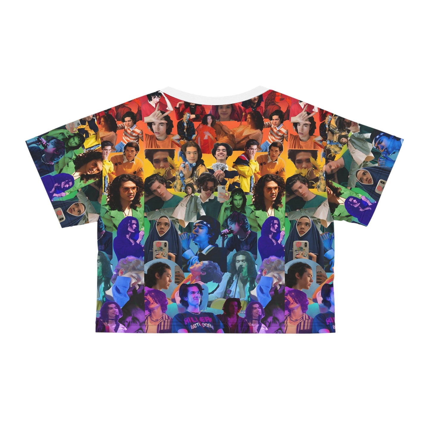 Conan Grey Rainbow Photo Collage Crop Tee