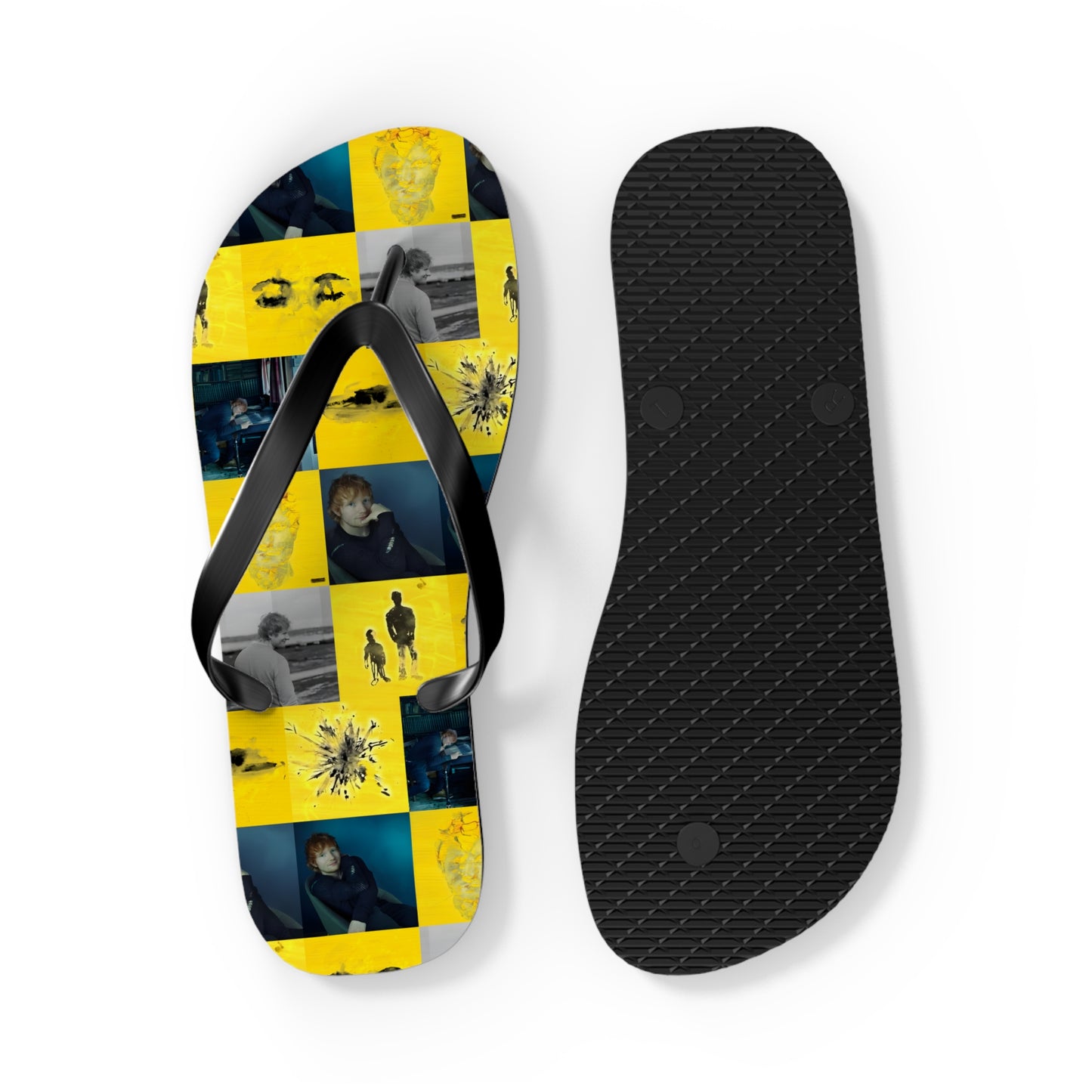 Ed Sheeran Subtract Mosaic Flip Flops