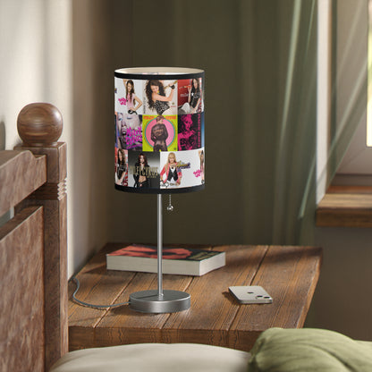 Miley Cyrus Album Cover Collage Lamp on a Stand