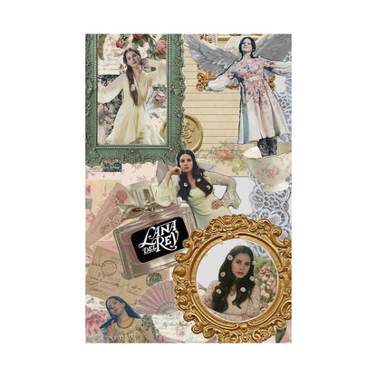 Lana Del Rey Victorian Collage Matte Poster