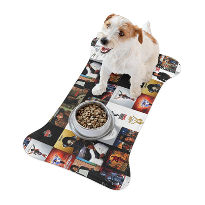 Michael Jackson Album Cover Collage Pet Feeding Mats