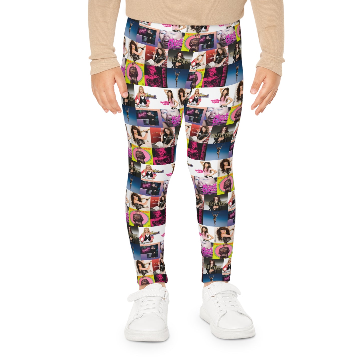 Miley Cyrus Album Cover Collage Kids Leggings