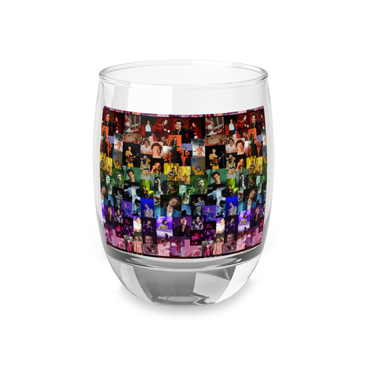 Harry Styles Rainbow Photo Collage Whiskey Glass