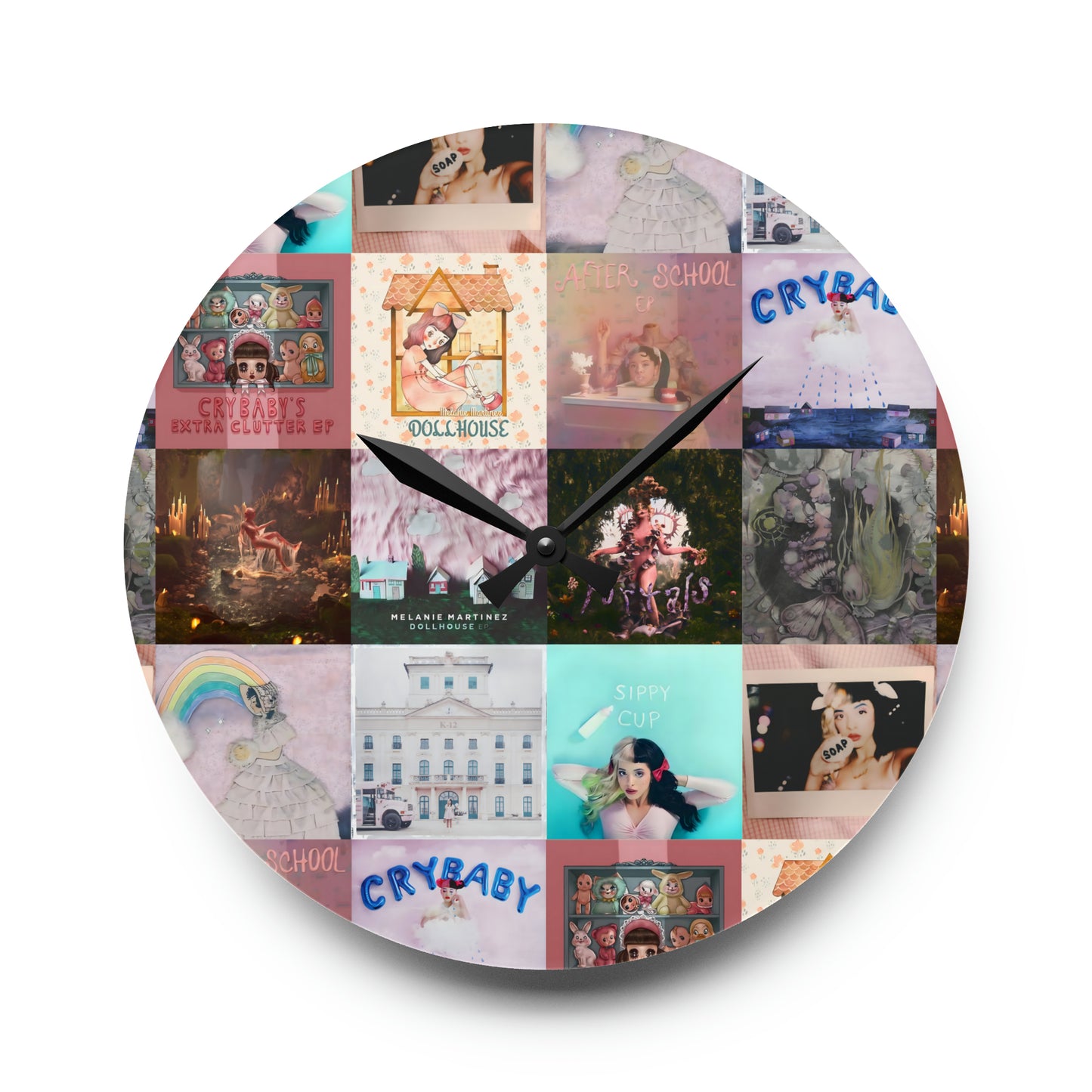 Melanie Martinez Album Art Collage Acrylic Wall Clock
