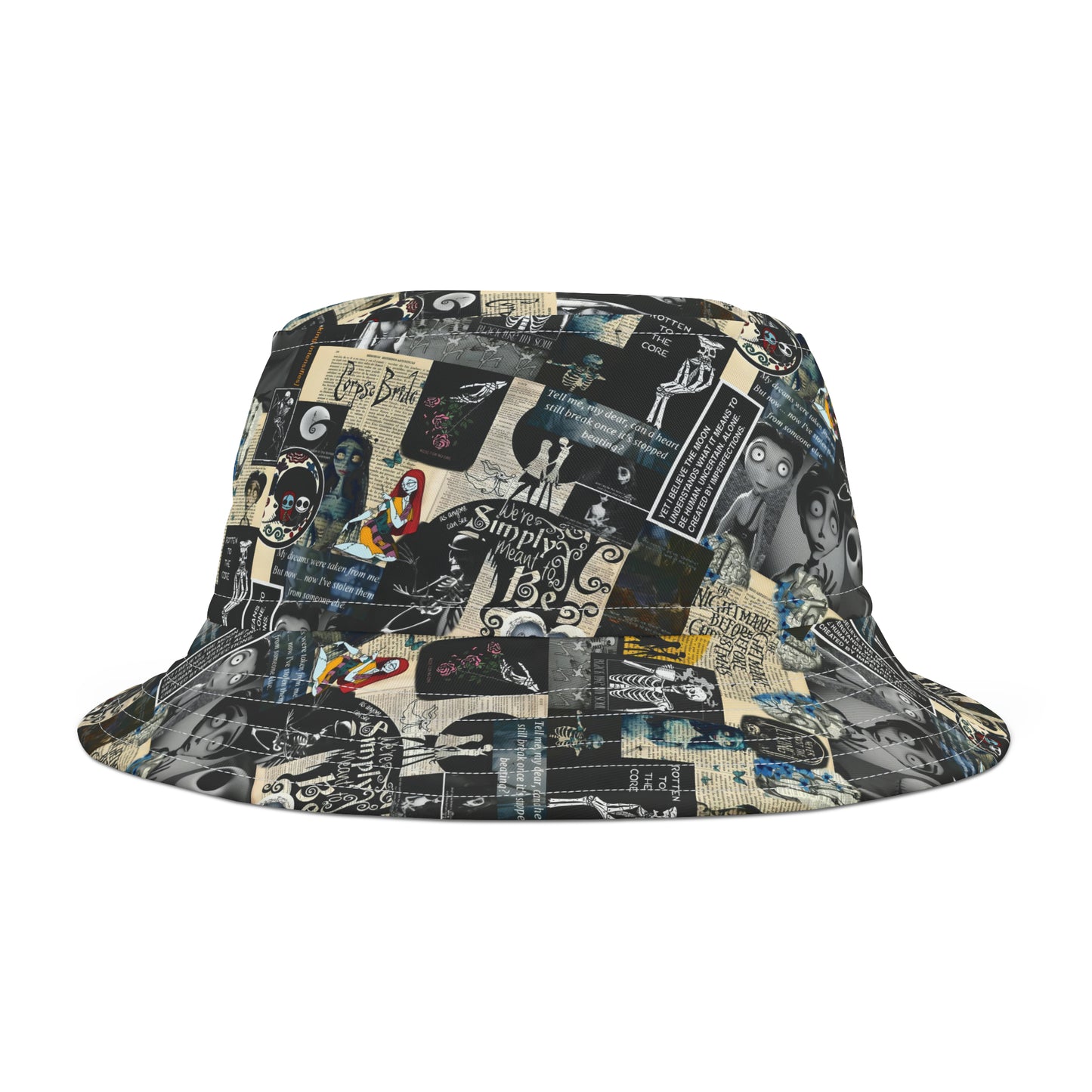 The Nightmare Before Christmas Rotten To The Core Collage Bucket Hat