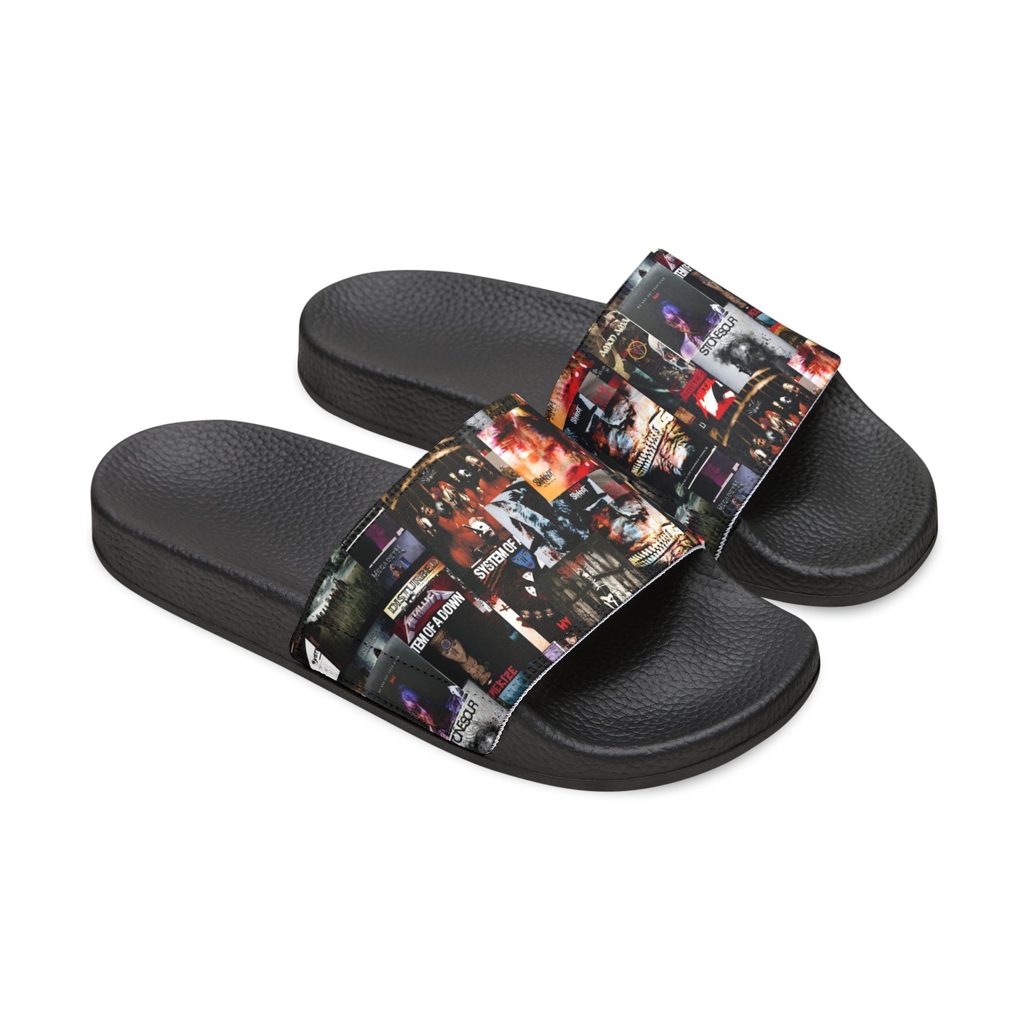 Slipknot Chaotic Album Art Collage Youth Slide Sandals