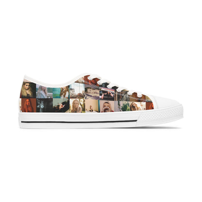 Sabrina Carpenter Album Cover Collage Women's Low Top Sneakers