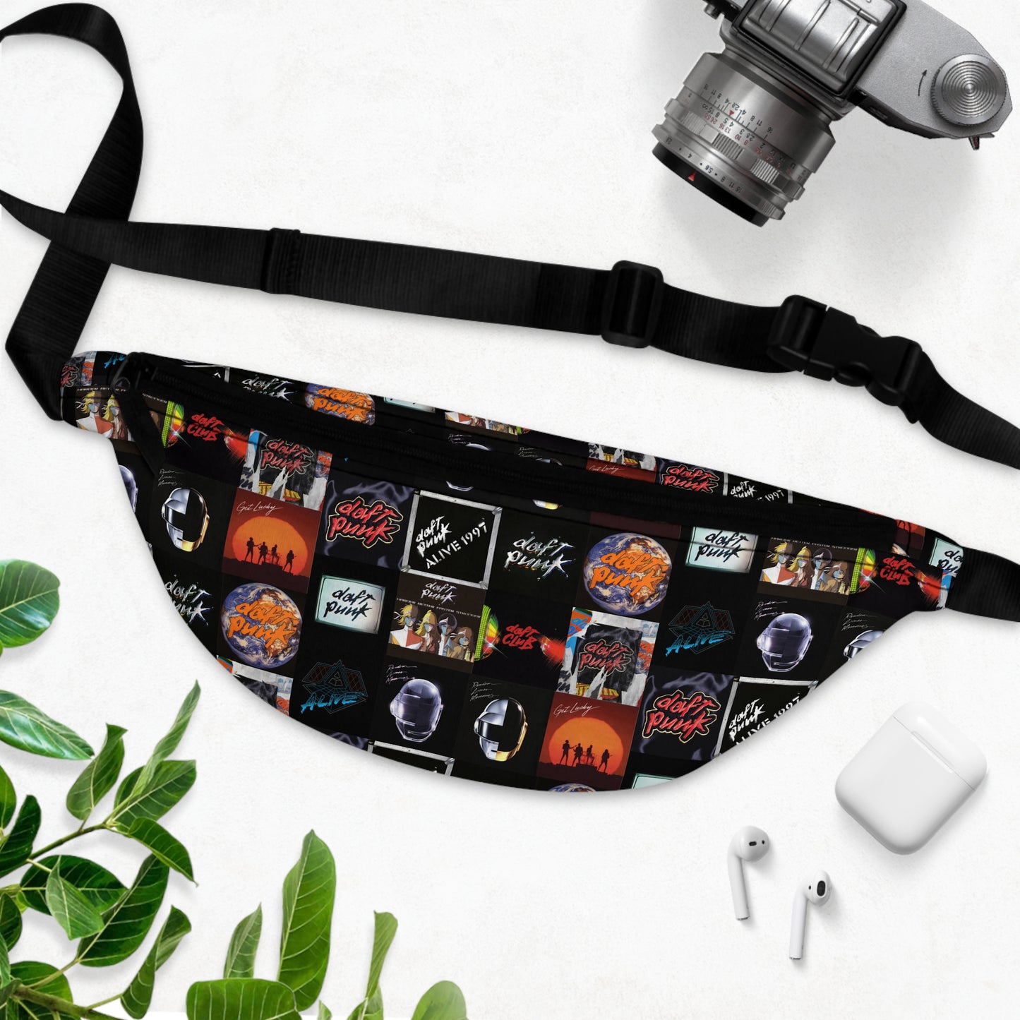 Daft Punk Album Cover Art Collage Fanny Pack