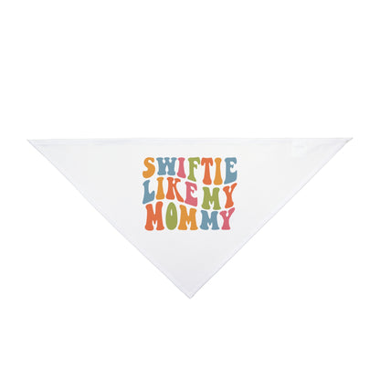 Taylor Swift Swiftie Like My Mommy Pet Bandana