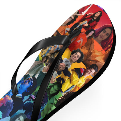 Conan Grey Rainbow Photo Collage Flip Flops