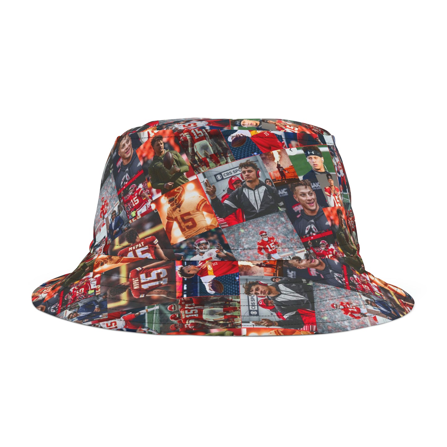 Patrick Mahomes Chiefs MVPAT Photo Collage Bucket Hat