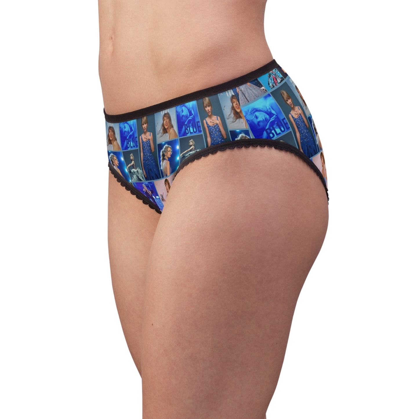 Taylor Swift Blue Aesthetic Collage Women's Briefs Panties
