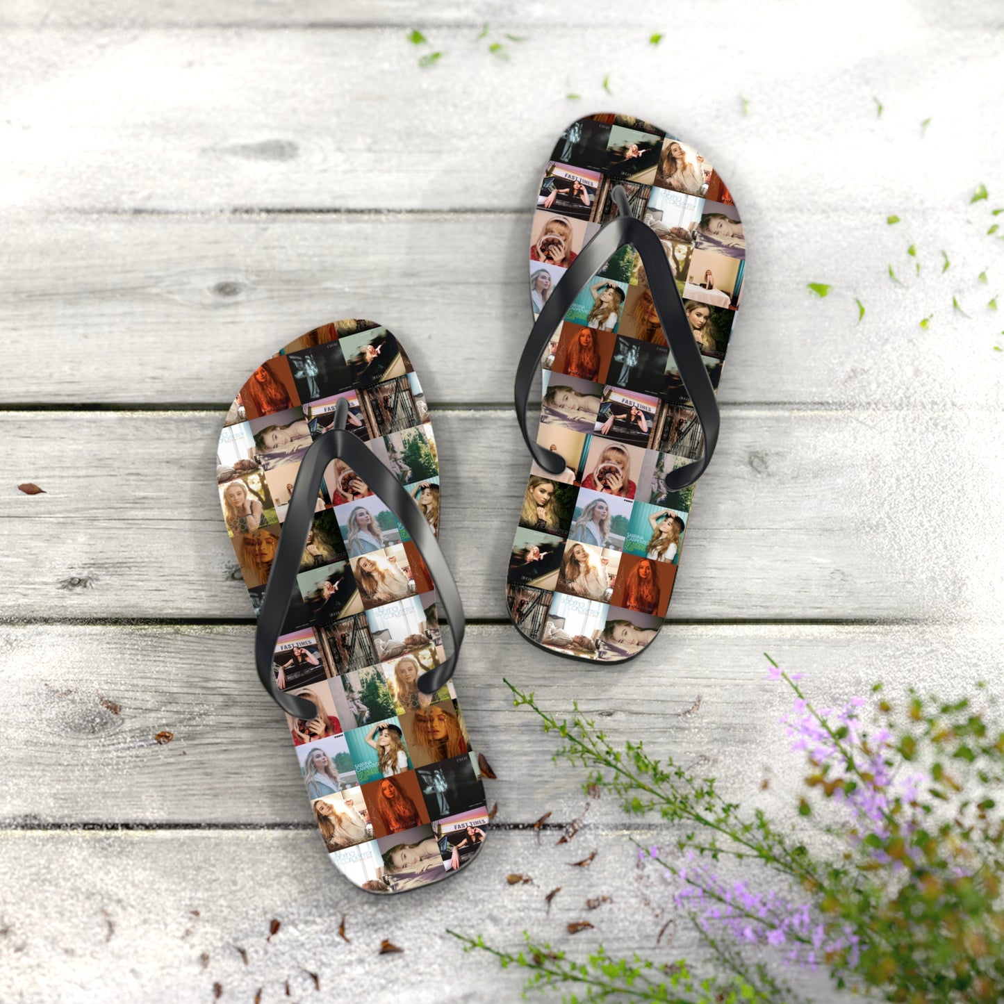 Sabrina Carpenter Album Cover Collage Flip Flops